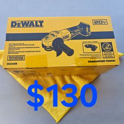 $130 Dewalt 4.5" Paddle Switch Grinder 20-Volt (Tool-Only) model DCG408B