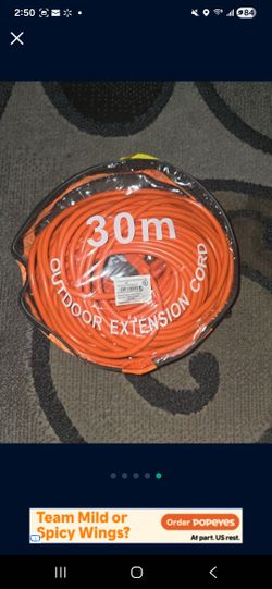 Extension Cord, 30 M, 16 Gauge