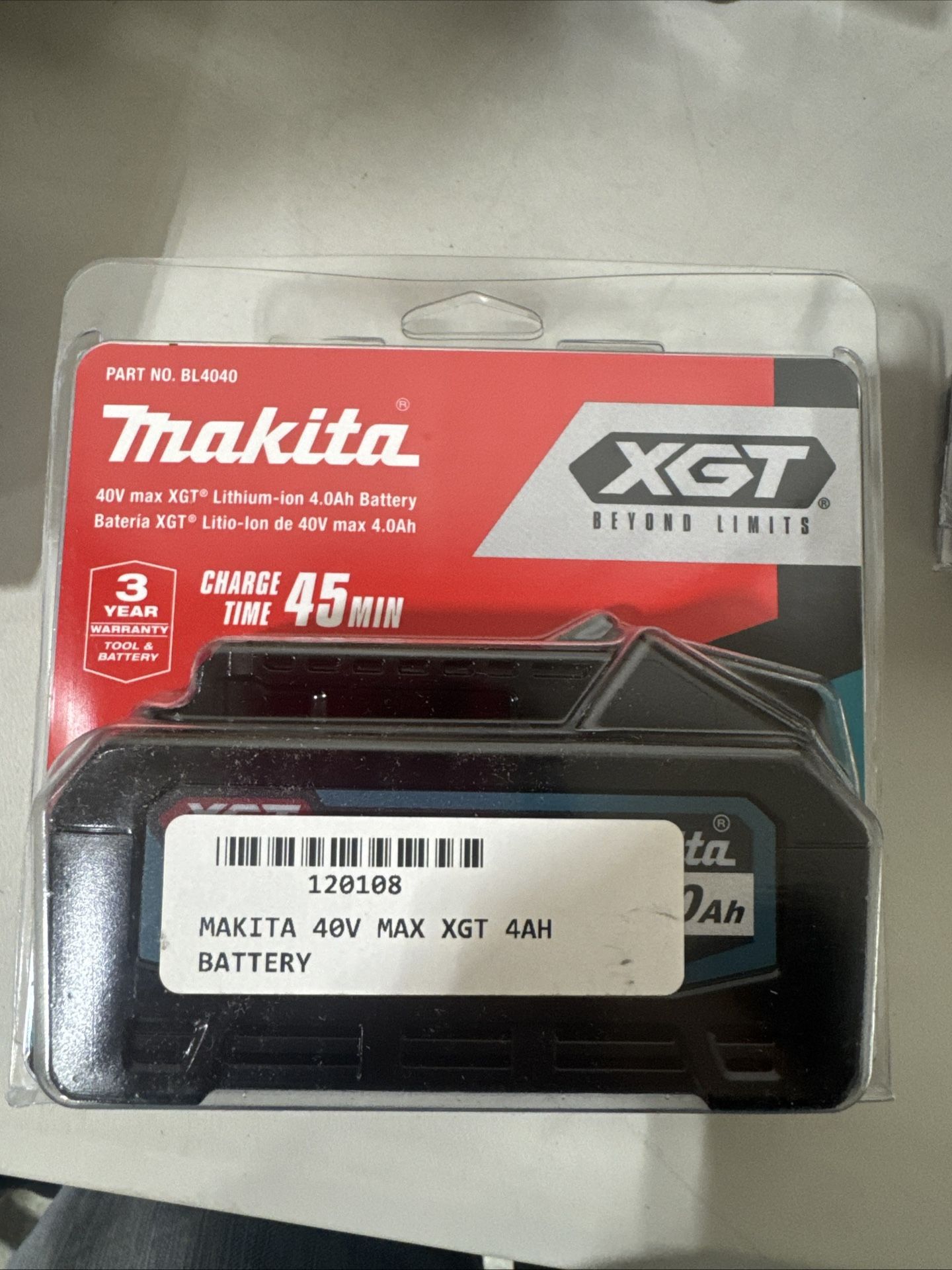 Makita 40v Max Xgt 4ah Battery