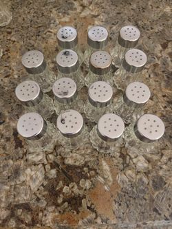 26  Small Glass Salt And Pepper Shakers