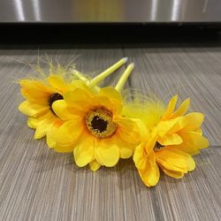 3 Sunflowers ballpoint flower pens