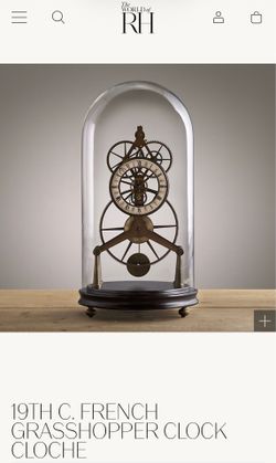 Restoration Hardware French Grasshopper Clock
