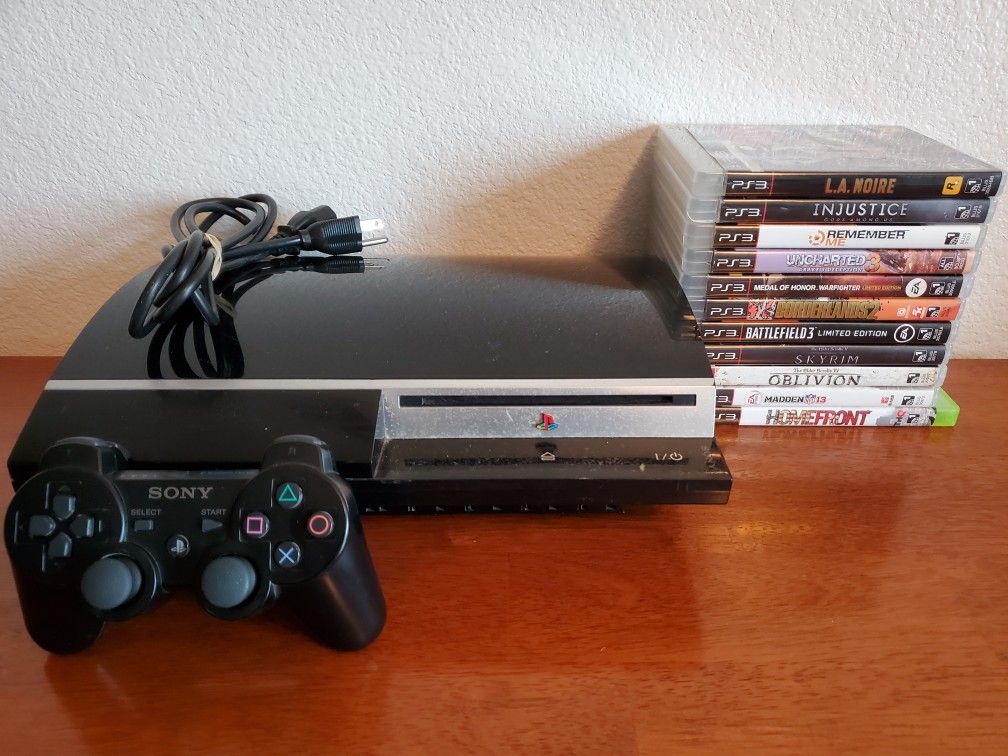 Playstation 3 With 11 Games