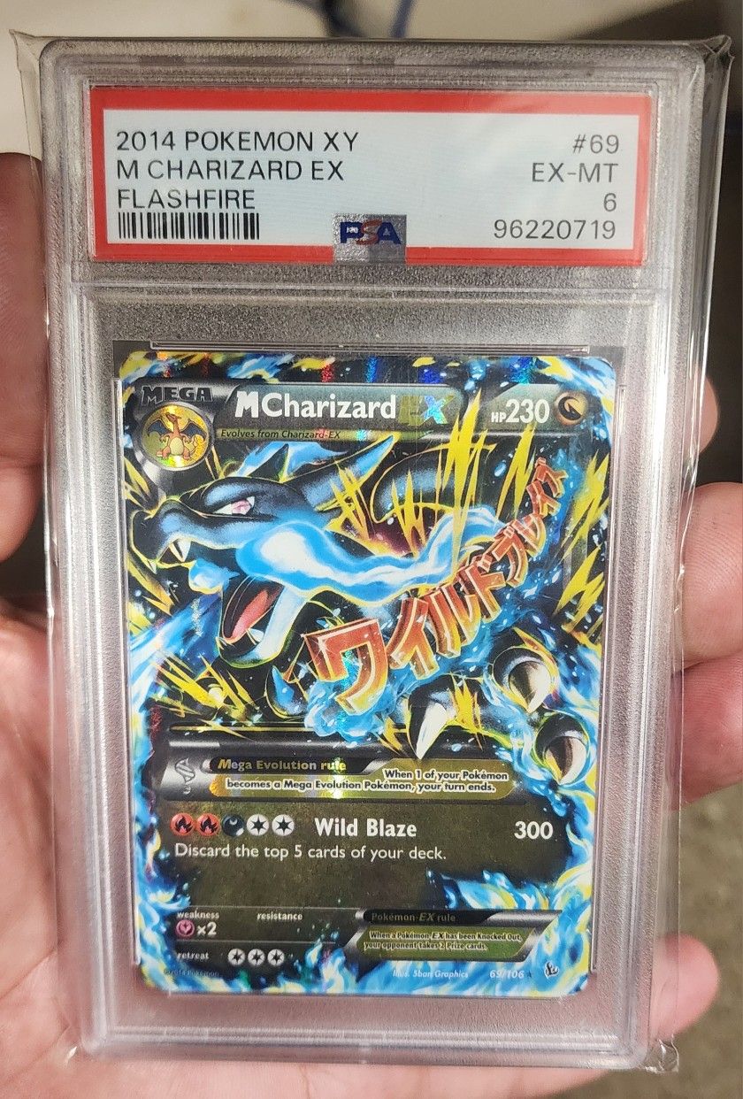 FS - PSA 6 - 2014 POKEMON MEGA CHARIZARD XY/ EX ENGLISH FLASHFIRE #69