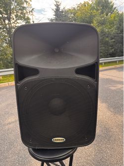 P A Power speakers pair