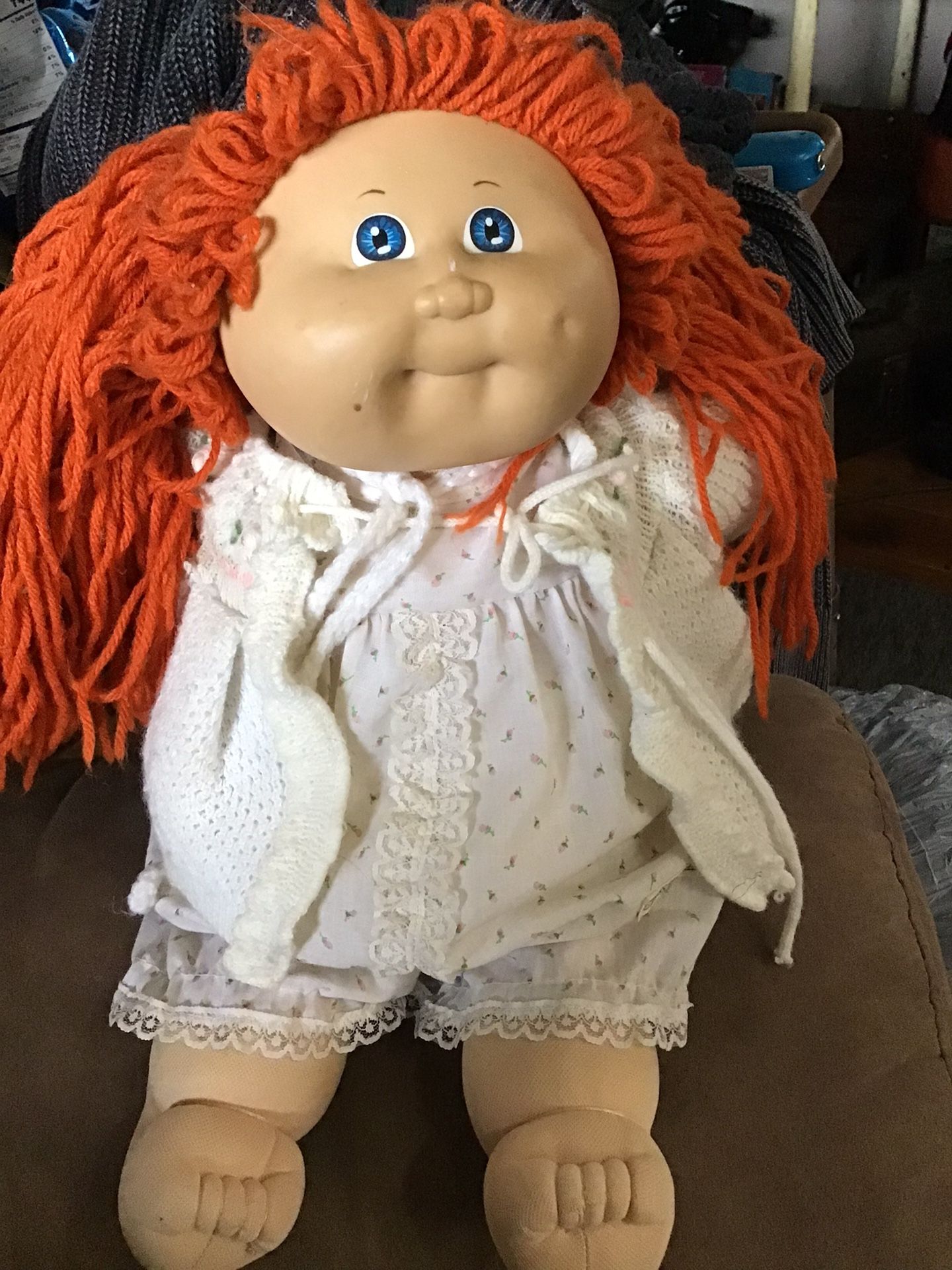 Red Head Vintage Cabbage Patch Doll. Blue Eyes. Dated 1982. $25