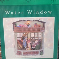 Lighted Holiday Musical Box, Water Window Oh What a Merry Little Christmas Day