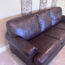 Genuine leather couch