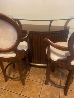 Home bar and stools