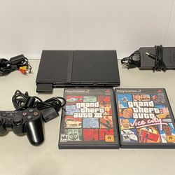 Ps2 Slim With GTA Games 