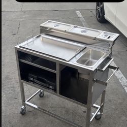 New Hot Dog Cart/ Stove With Plancha For Hot Dog Carts