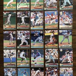 1992 Fleer Ultra Baseball Cards  - Lot of 25