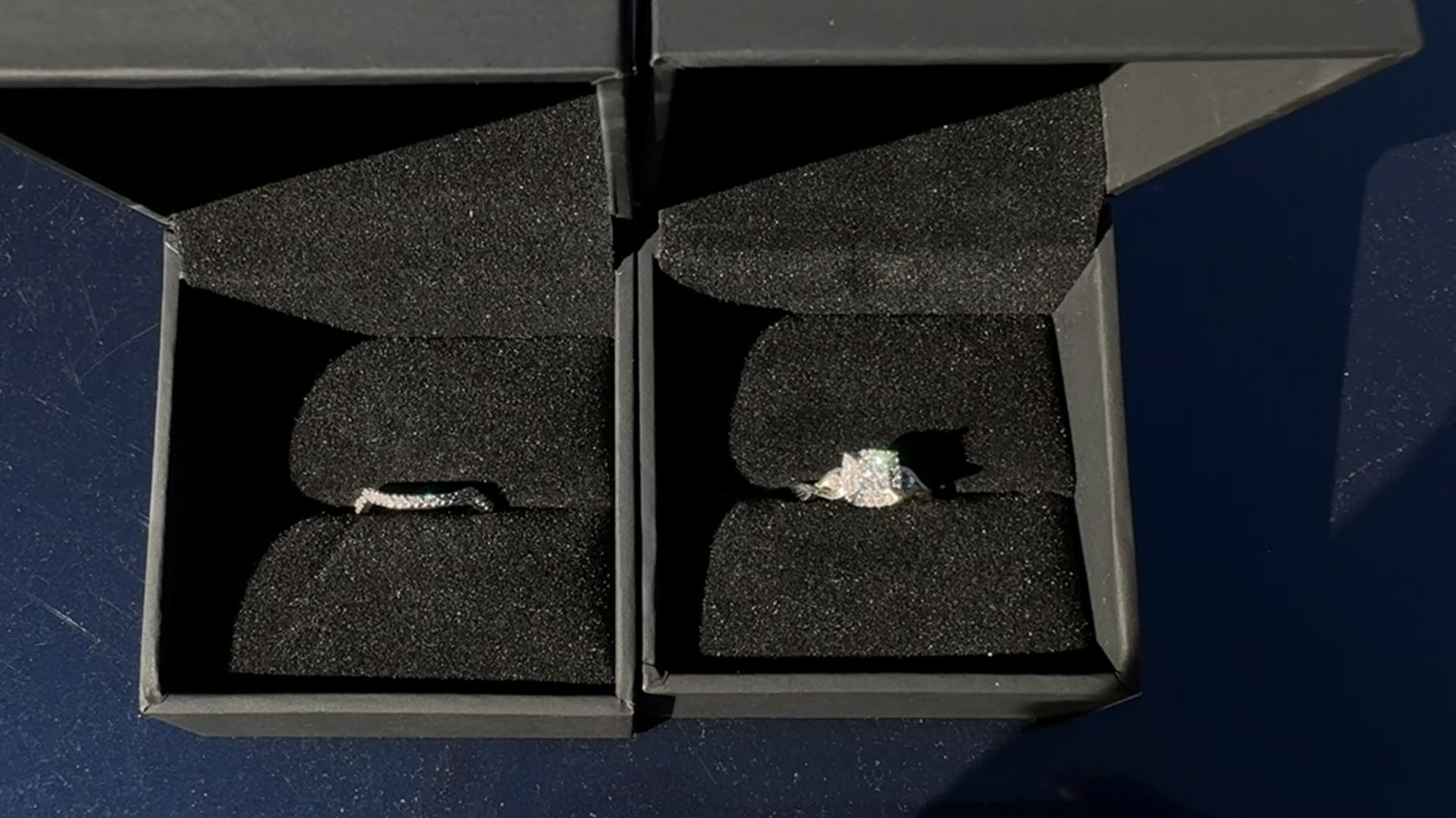 Engagement Ring & Wedding Band 