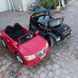 (2) Kids Ride-On Cars – BMW Style & Mack Truck