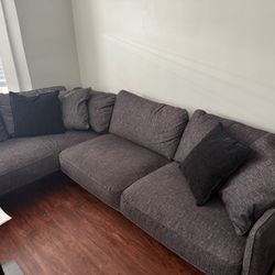 dark grey 2pc sectional 