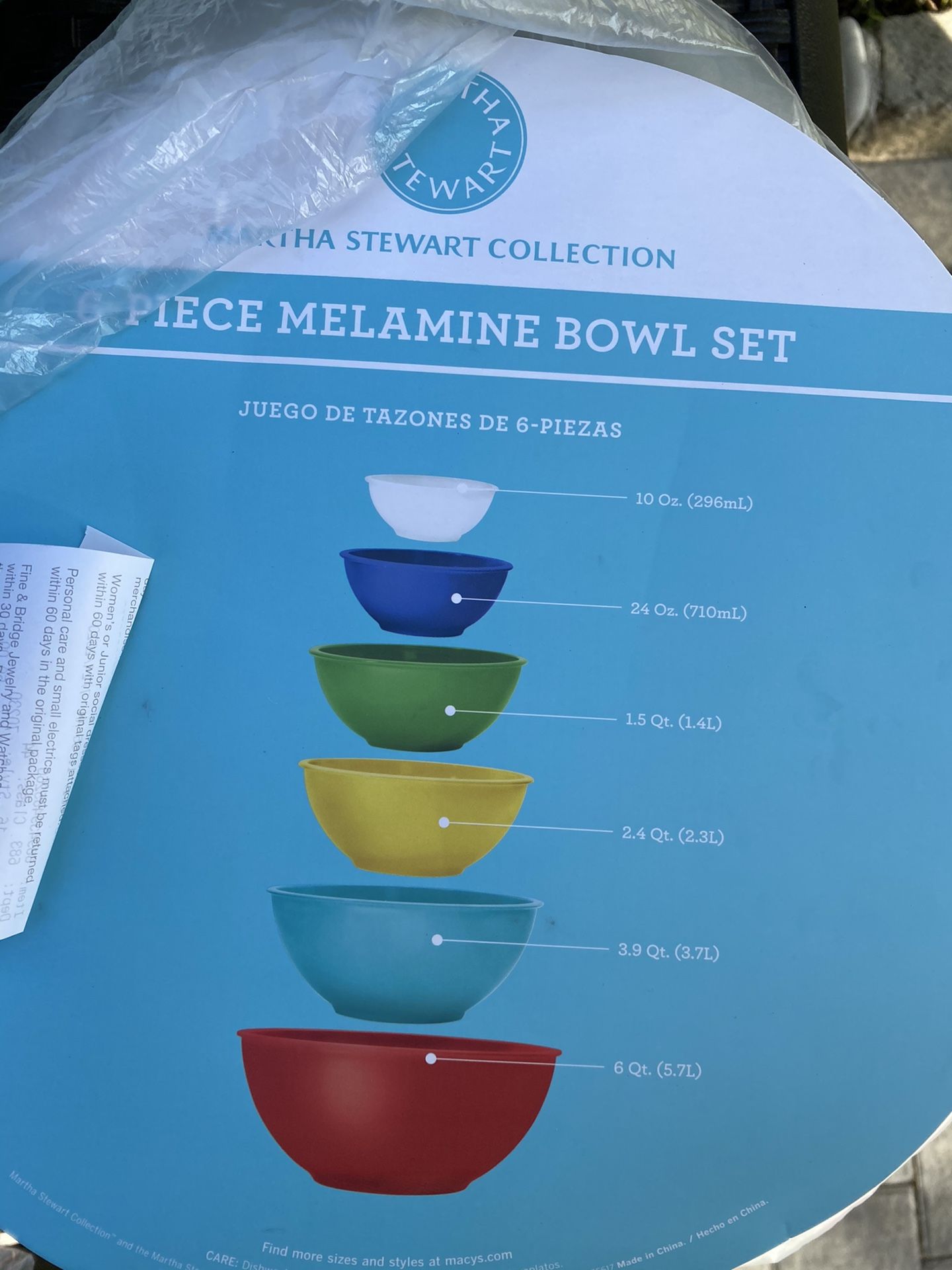 Martha Stewart 6 Piece Enamel Mixing Bowl and Lid Set - Bed Bath & Beyond -  35560304