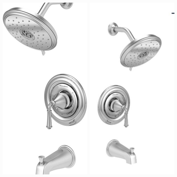 Bathroom Shower Tub Trim Kit. New Chrome