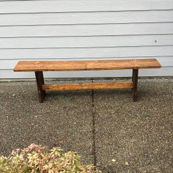 Long Wood Bench 