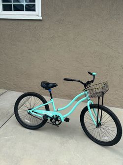 Tuesday Cruiser Bike 24” Teal with Front Basket