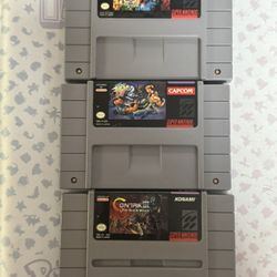 Super Nintendo SNES Games - Contra III + Final Fight II + Blackthorne 