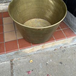 Heavy Brass Bucket
