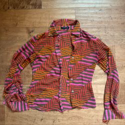 Kenneth Cole New York see through blouse