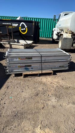 Metal scaffolding planks. 30$ a piece.