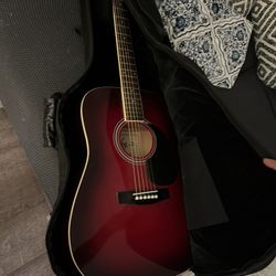 Jay Jr Acoustic Guitar With Case And Two Beginner Books 