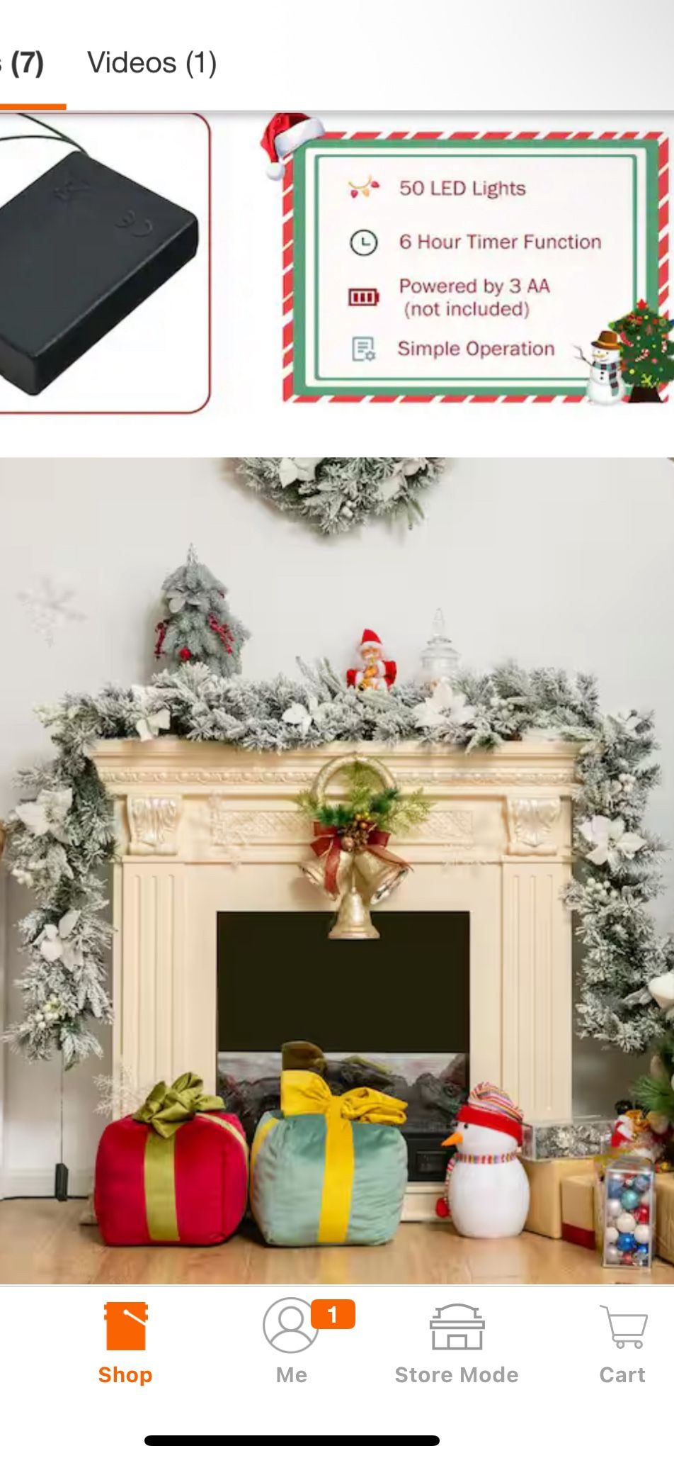 9 ft. Pre-Lit Artificial Christmas Garland