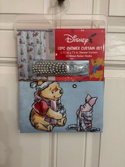Winnie the Pooh Christmas Shower Curtain