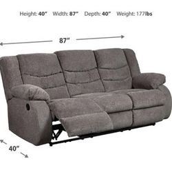 Tulen Manual Reclining Sofa