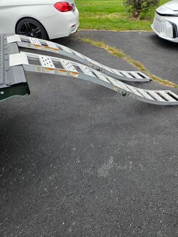 Ramps foldable for atvs, motorcycle riding lawn mower