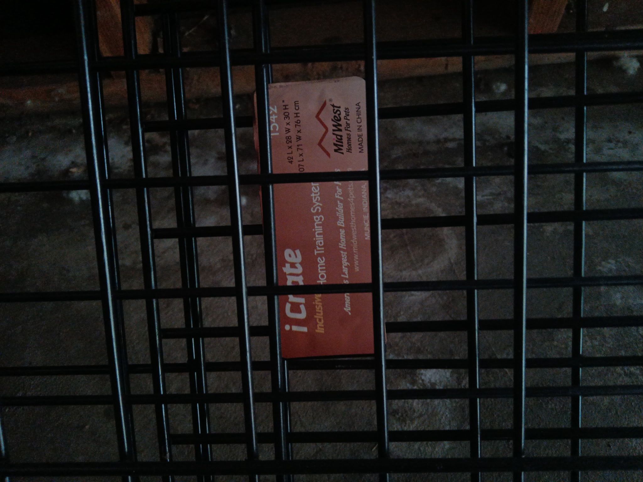Large dog crate