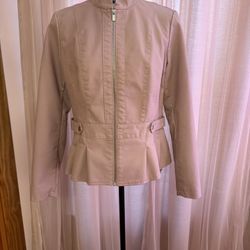 Baccini Faux Leather Pink Jacket