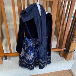 Little Girl Party Dress With Leggins Size 6x For $8