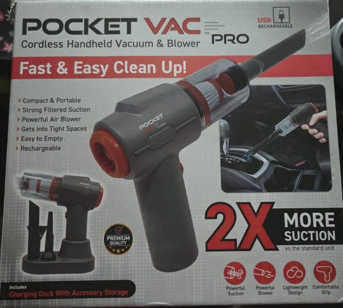 POCKET VAC " ASPIRADORA "