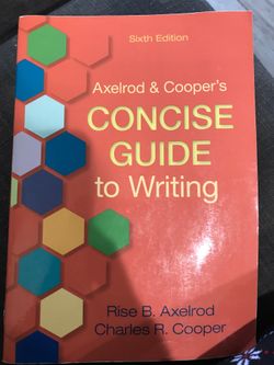 Concise guide to writing 978-0-312-66890-7