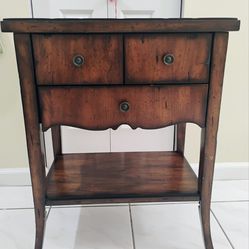 Uttermost Solid wood country French end table