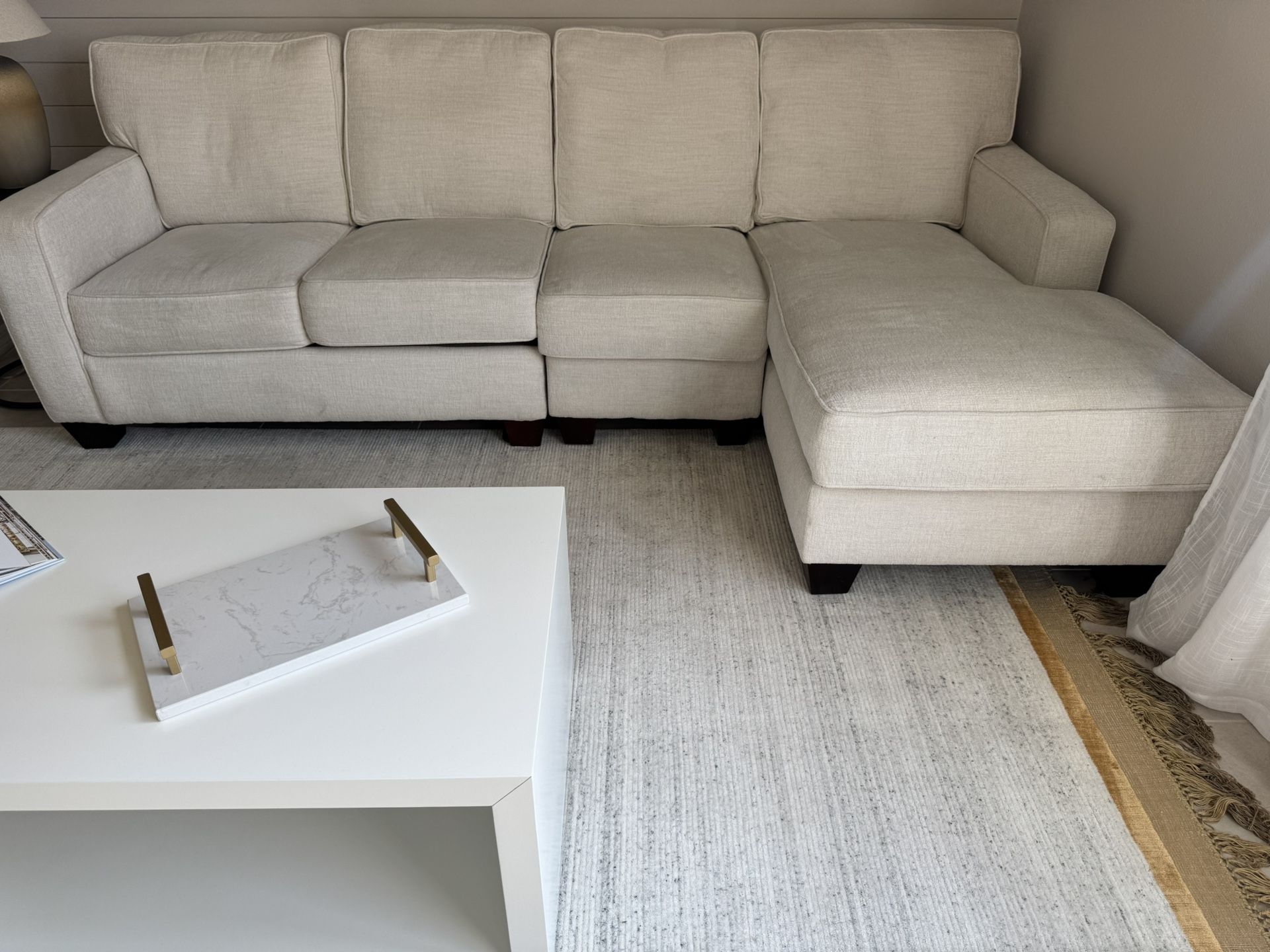 Sofa W/ Chaise - Model Home Furniture