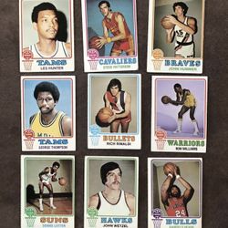 lot of 1973 Basketball Cards GC