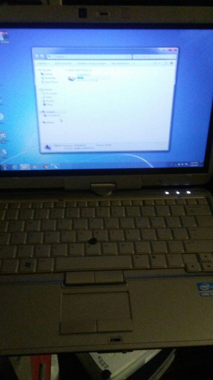 HP elitebook 2780p I5 laptop tablet 5 gig memory SSD hard drive