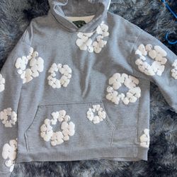 GREY DENIM TEARS HOODIE