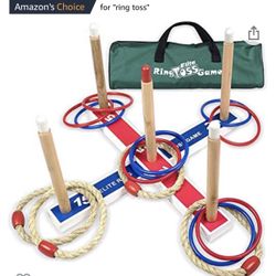 New Open Box Ring Toss Game For Kids Indoor Outdoor