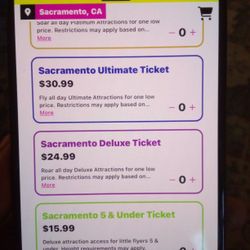 Urban Air Deluxe Tickets Good For Arden Fair Location only.Anyday,Anytime♥️