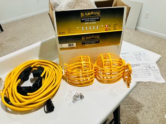 Blackstone 50’ Heavy-Duty Job Site Light String – 5 Lights