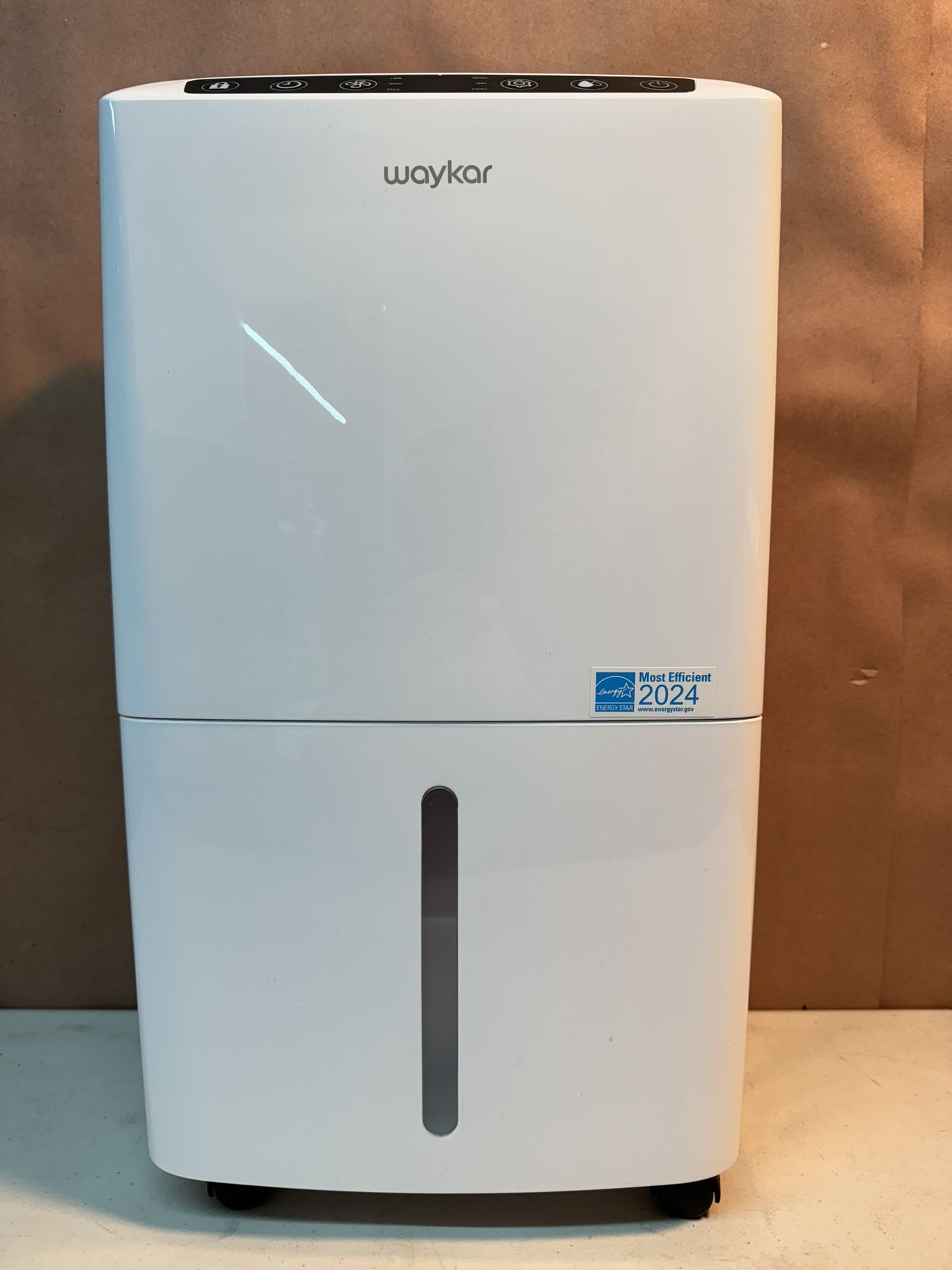 Waykar 2000 Sq. Ft Energy Star Dehumidifier for Home and Basement with Auto or Manual Drainage, Quiet 33dB Operation, 0.6 Gallon Water Tank Capacity