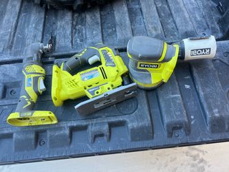 Ryobi 18v sander, jigsaw & multitool