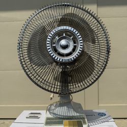 Three Desk Electric Fans