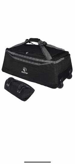 REDCAMP 140L Foldable Duffle Bag with Wheels and Backpack Straps