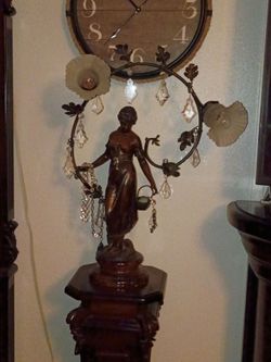 antique lady lamp